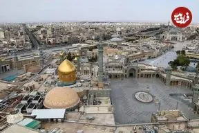 عکس| سفر به ایران قدیم؛ منظرۀ شهر «قم» در دوران قاجار از بالای گلدستۀ حرم