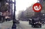 عکس| آمریکایی‌ها در حال تماشای نقشه تغییریافته اروپا در پایان جنگ جهانی اول