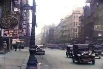 عکس| آمریکایی‌ها در حال تماشای نقشه تغییریافته اروپا در پایان جنگ جهانی اول