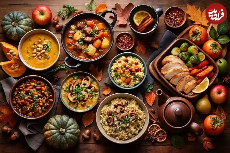 ۵ غذای پاییزی ساده برای روزهایی که خسته‌اید