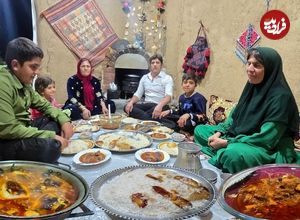ببینید| غذای روستایی در ایران؛ پخت خورشت بادمجان سنتی توسط زوج روستایی