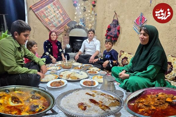 ببینید| غذای روستایی در ایران؛ پخت خورشت بادمجان سنتی توسط زوج روستایی