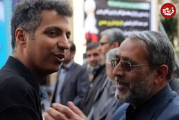 ببینید| عادل فردوسی‌پور و علی پروین در مراسم ختم اکبر عبدی