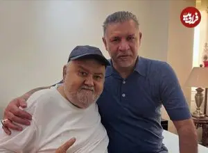 عکس| سفر زمان؛ «اکبر عبدی» در حال غذاخوردن در یک رستوران در سرعین؛ اوایل دهه 80
