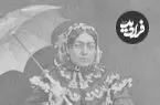عکس| سفر زمان؛ عکس آتلیه‌ای «ماه‌نسا خانم، مادرشوهر دختر ناصرالدین شاه» با لباس فرنگی و چتر
