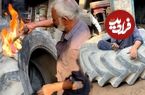 (ویدئو) نحوه تعمیر خلاقانه پارگی لاستیک کامیون و تراکتور توسط استاد پاکستانی