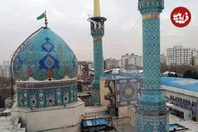 عکس| سفر به تهران قدیم؛ نمایی از «امامزاده صالح» تجریش در دوره قاجار