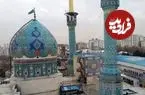 عکس| سفر به تهران قدیم؛ نمایی از «امامزاده صالح» تجریش در دوره قاجار