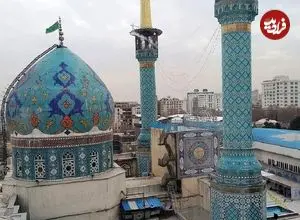 عکس| سفر به تهران قدیم؛ نمایی از «امامزاده صالح» تجریش در دوره قاجار