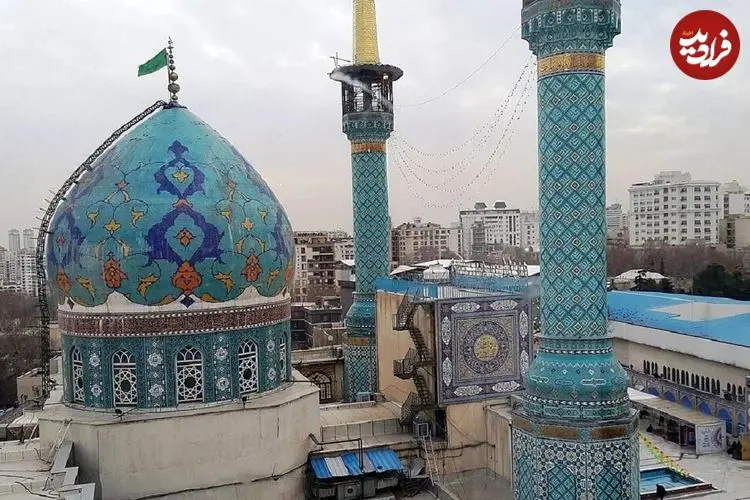 عکس| سفر به تهران قدیم؛ نمایی از «امامزاده صالح» تجریش در دوره قاجار