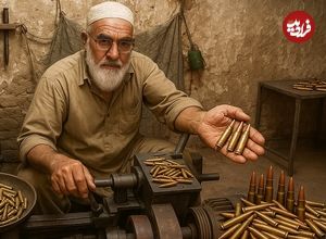 ببینید؛ مراحل دیدنی ساخت گلوله های تفنگ بادی با بازیافت پوکه های زنگ زده 