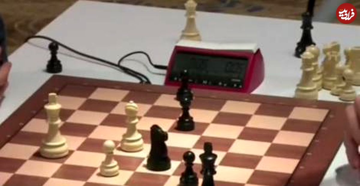 (ویدیو) ثانیه های آخر یک رقابت نفس گیر: لحظه پیروزی ملی‌پوش شطرنج ایران بر سوپر استاد بزرگ روس 
