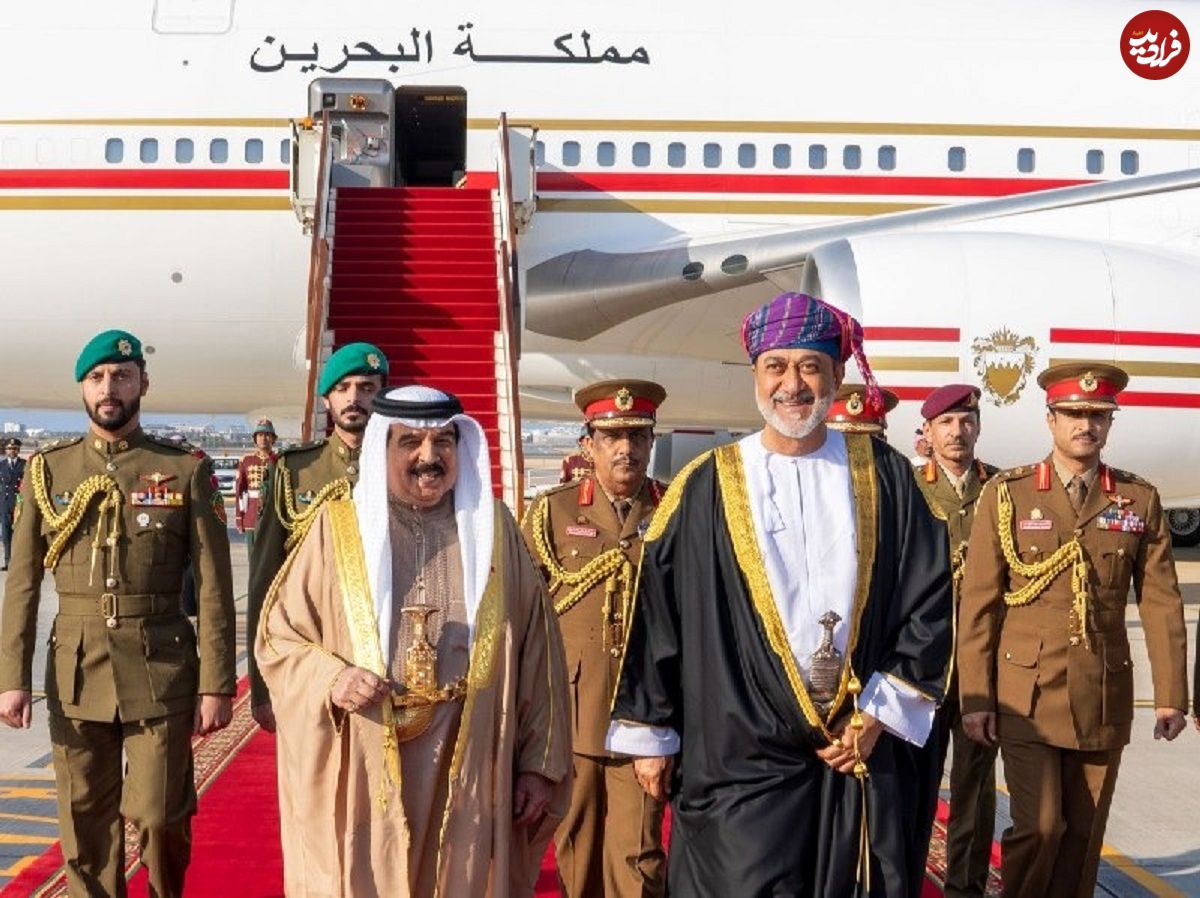 (تصاویر) سفر پادشاه بحرین به عمان و استقبال سلطان