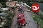 ببینید؛ اولین تصاویر از خروج مرگبار قطار از ریل در مکزیک