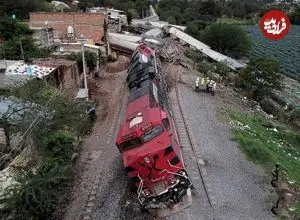 ببینید؛ اولین تصاویر از خروج مرگبار قطار از ریل در مکزیک