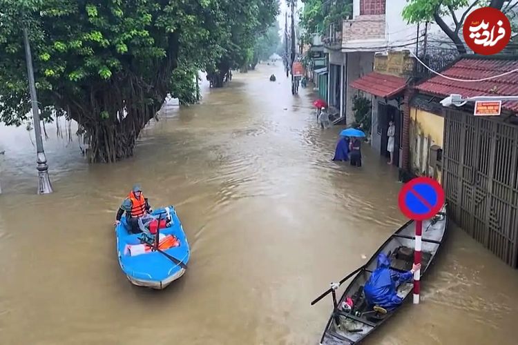 ببینید؛ یک شهر در ویتنام غرق شد!