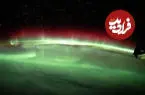 ببینید| ثبت تصاویر خیره‌کننده شفق قطبی از فضا