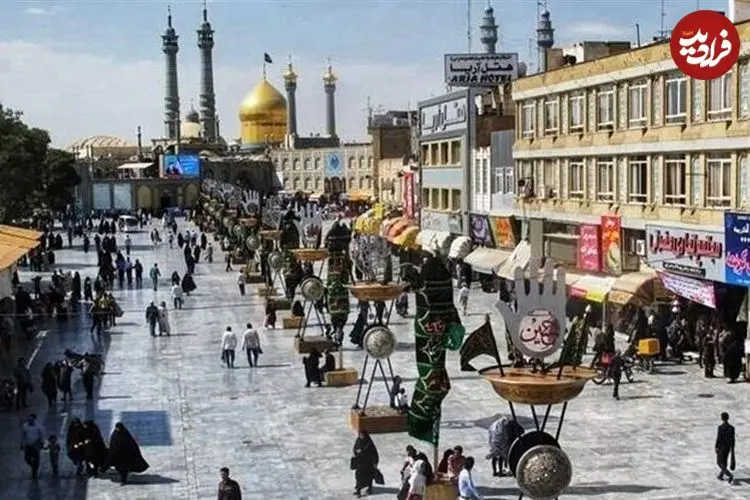 عکس| سفر به ایران قدیم؛ منظرۀ «پل علیخانی و ورودی بازار قم» در زمان ناصرالدین شاه