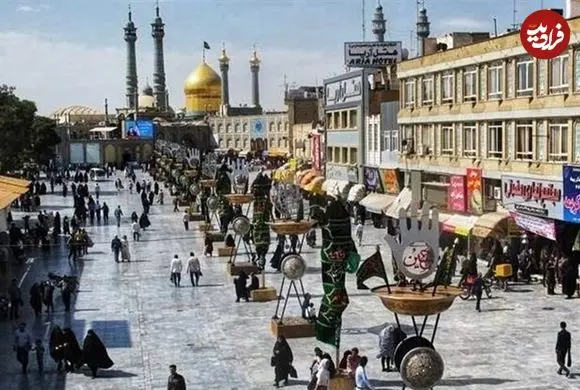عکس| سفر به ایران قدیم؛ منظرۀ «پل علیخانی و ورودی بازار قم» در زمان ناصرالدین شاه