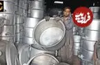 ببینید| نگاهی به مراحل تولید قابلمه های بزرگ از طریق بازیافت ضایعات آلومینیومی در پاکستان
