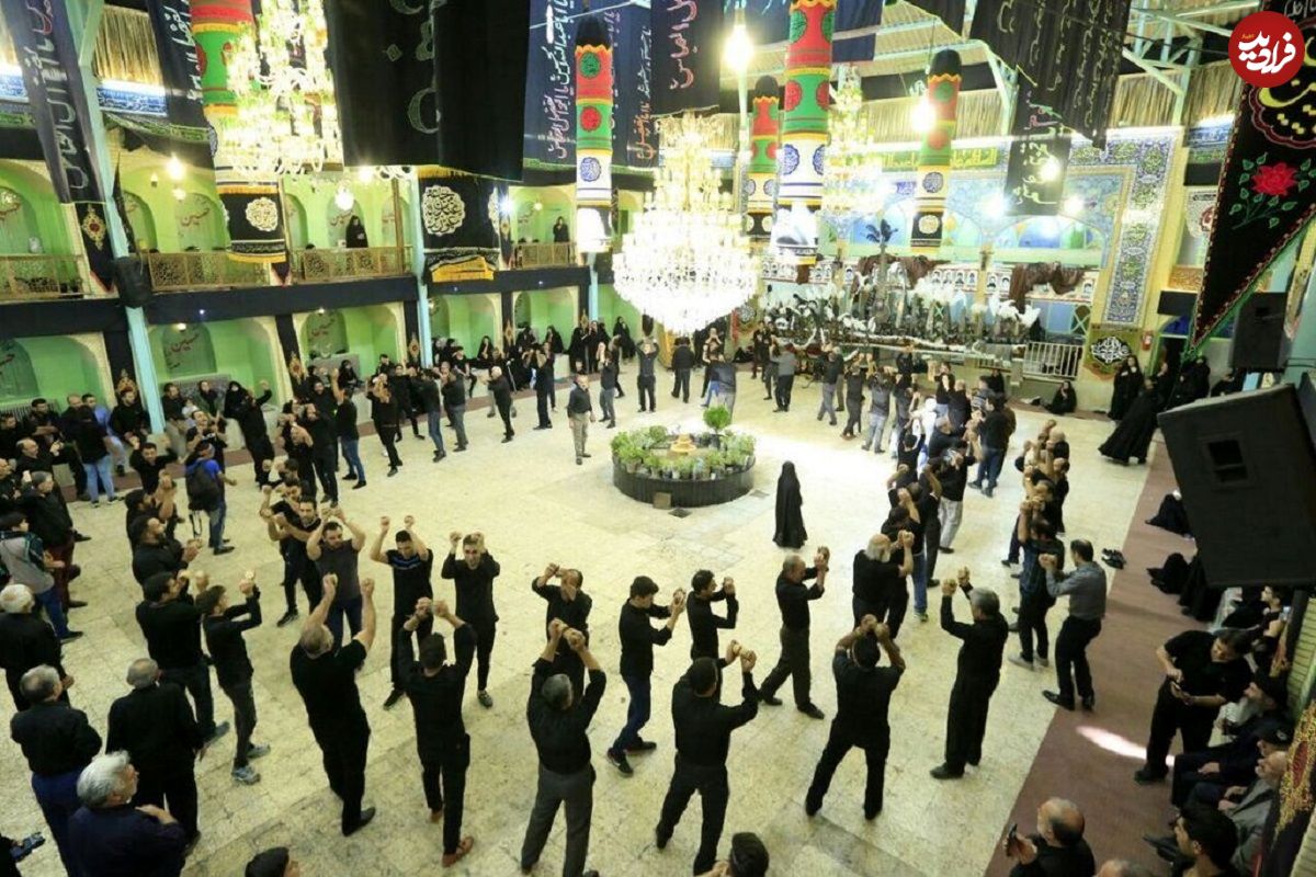 عکس؛ آیین قدیمی"سنگ‌زنون" در تهران به یاد سالار شهیدان