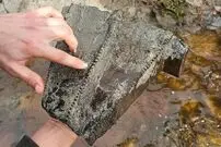 چوب عجیبی که ماهیگیر و پسرش در ساحل پیدا کردند، یک «قایق 3 هزارساله» از آب درآمد