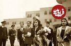 عکس؛ سفر در زمان؛ «فوزیه، اشرف و محمدرضا پهلوی» در بندر شاهپور؛ اسفند 1317