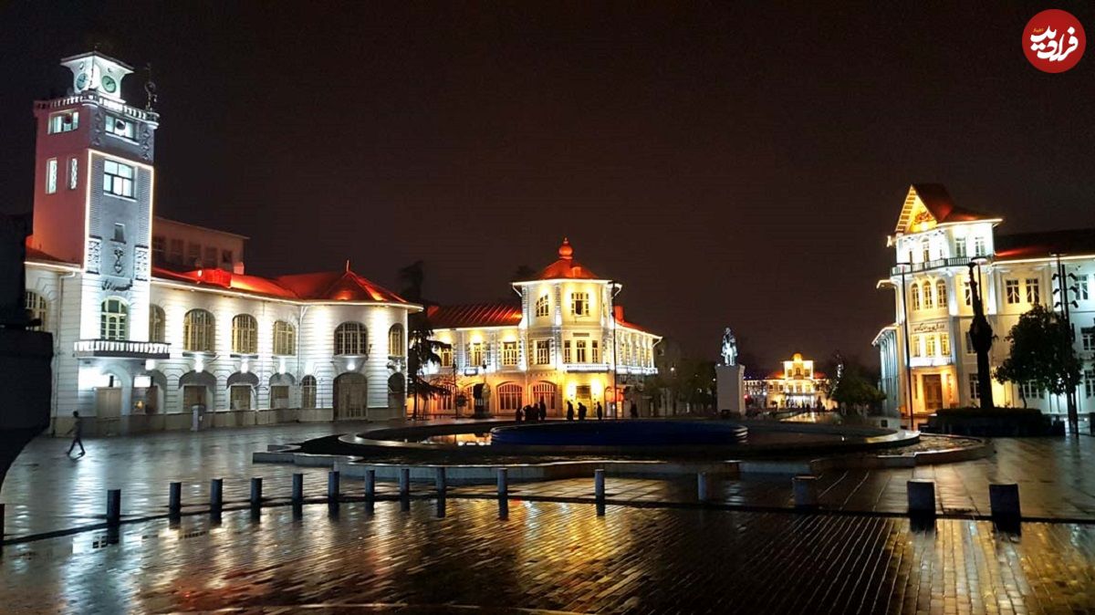 عکس؛ سفر در زمان؛ میدان شهرداری رشت در سالهای دور