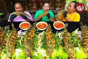 ببینید| غذای روستایی در سنگاپور؛ سرخ کردن ماهی سرماری با سس تند در روستا