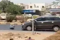 (ویدیو) لحظه هولناک تصادف و عاقبت شوم حرکت جنون آمیز عابر پیاده!