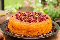 طرز تهیه ته چین مرغ زعفرانی در قابلمه مرحله به مرحله و تصویری