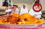 ببینید؛ غذای خیابانی در قطر؛ پخت مندی عربی با شتر کامل