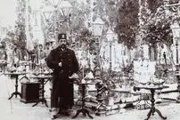عکس؛ سفر به تاریخ؛ «مظفرالدین شاه و همراهان اش» در یک پارک در پاریس؛ سال 1281