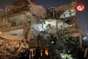 ببینید| تصاویری از ویرانی گسترده در تل‌آویو پس از حملات شبانه