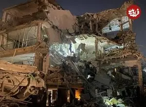 ببینید| تصاویری از ویرانی گسترده در تل‌آویو پس از حملات شبانه