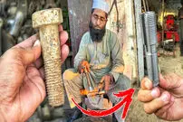 (ویدئو) نحوه ساخت مته با استفاده از مهره قدیمی به روش استاد پاکستانی