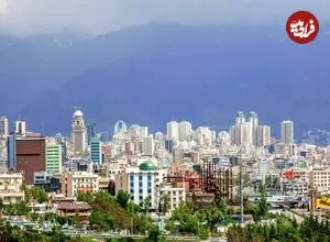 عکس| سفر زمان؛ چشم اندازی از شهر تهران و کوه های برفی آن در دهه 40