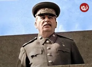 عکس| سفر در زمان؛ «استالین» به همراه دخترش در مسکو؛ سال 1314