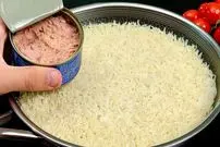 ببینید| با برنج و تن ماهی این غذای ساده و جدید را درست کنید