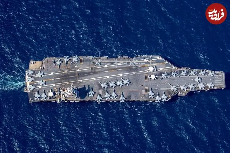 عکس| ناو هواپیمابری که در برابر ۱۸ تن تی‌ان‌تی دوام آورد؛ پشت‌پرده‌ی قدرت جرالد آر فورد