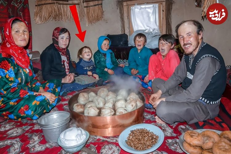 ببینید؛ غذای روستایی در افغانستان؛ پخت منتو، غذای محبوب افغان ها در غار