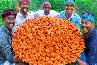 ببینید؛ غذای روستایی در هند؛ پخت یک غذای سنتی با 500 بلدرچین