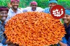 ببینید؛ غذای روستایی در هند؛ پخت یک غذای سنتی با 500 بلدرچین