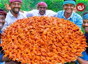 ببینید؛ غذای روستایی در هند؛ پخت یک غذای سنتی با 500 بلدرچین