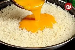 ببینید| با برنج و تخم مرغ، این غذای ساده و متفاوت را درست کنید!