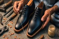 ببینید؛ فرآیند دوخت یک جفت کفش مردانه با روش گودیر توسط کفاش پاکستانی