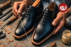 ببینید؛ فرآیند دوخت یک جفت کفش مردانه با روش گودیر توسط کفاش پاکستانی