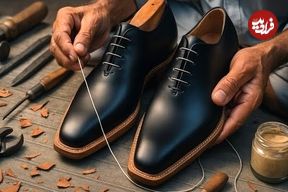 ببینید؛ فرآیند دوخت یک جفت کفش مردانه با روش گودیر توسط کفاش پاکستانی