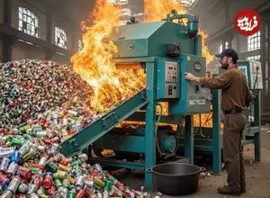 ببینید| فرآیند ساخت قابمله های بزرگ از طریق بازیافت قوطی های آلومینیومی در پاکستان