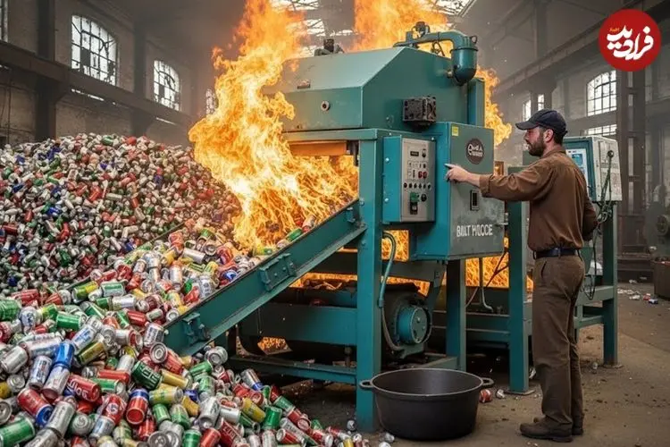 ببینید| فرآیند ساخت قابمله های بزرگ از طریق بازیافت قوطی های آلومینیومی در پاکستان